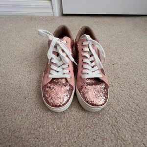 Abound Glitter Sneakers Pink Fashion Sneakers Casual‎ Shoes Women's Size 9